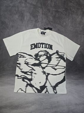 EMOTION" Cupid Angel Graphic Tee - Off-White Streetwear [SIZES S-XL] (Change to